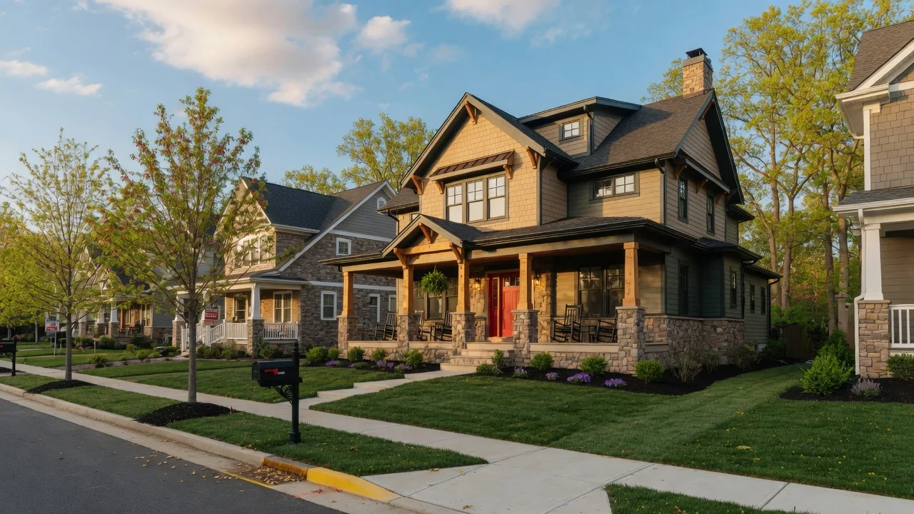 A thoughtfully designed Stanley Martin new construction home in Virginia with energy-efficient features on a sunny day