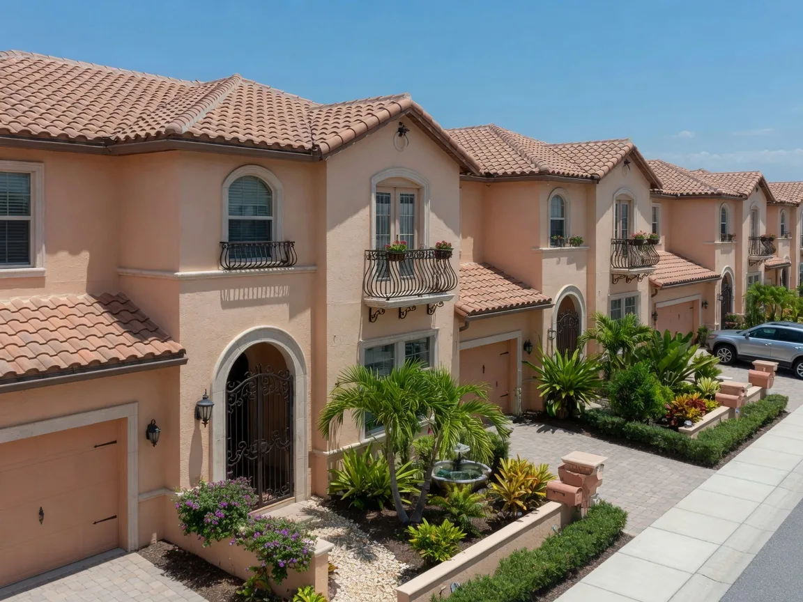 New DR Horton townhomes at Crosswinds Townhomes in Haines City, FL
