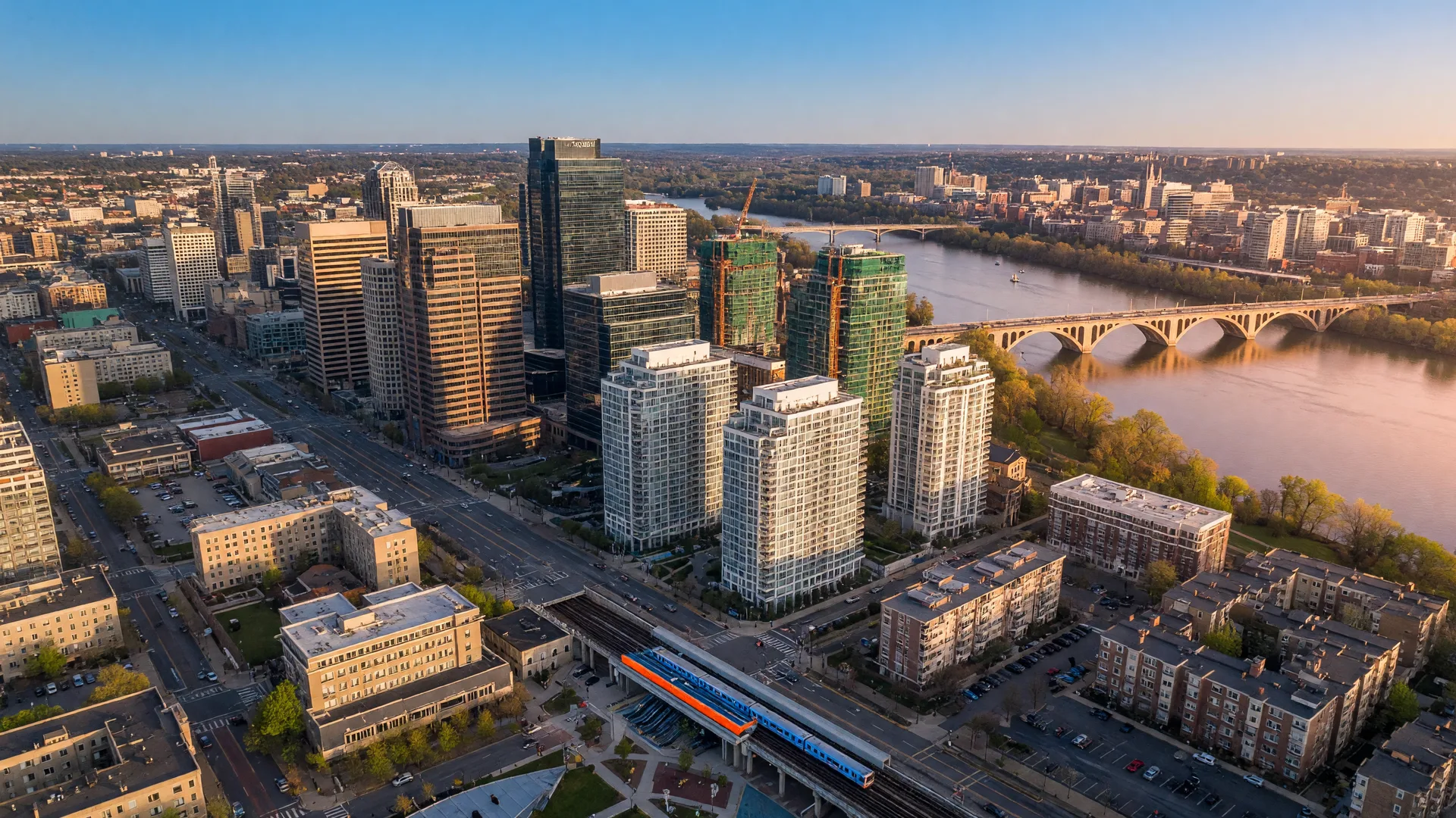 Rosslyn-Ballston corridor skyline in Arlington, Virginia