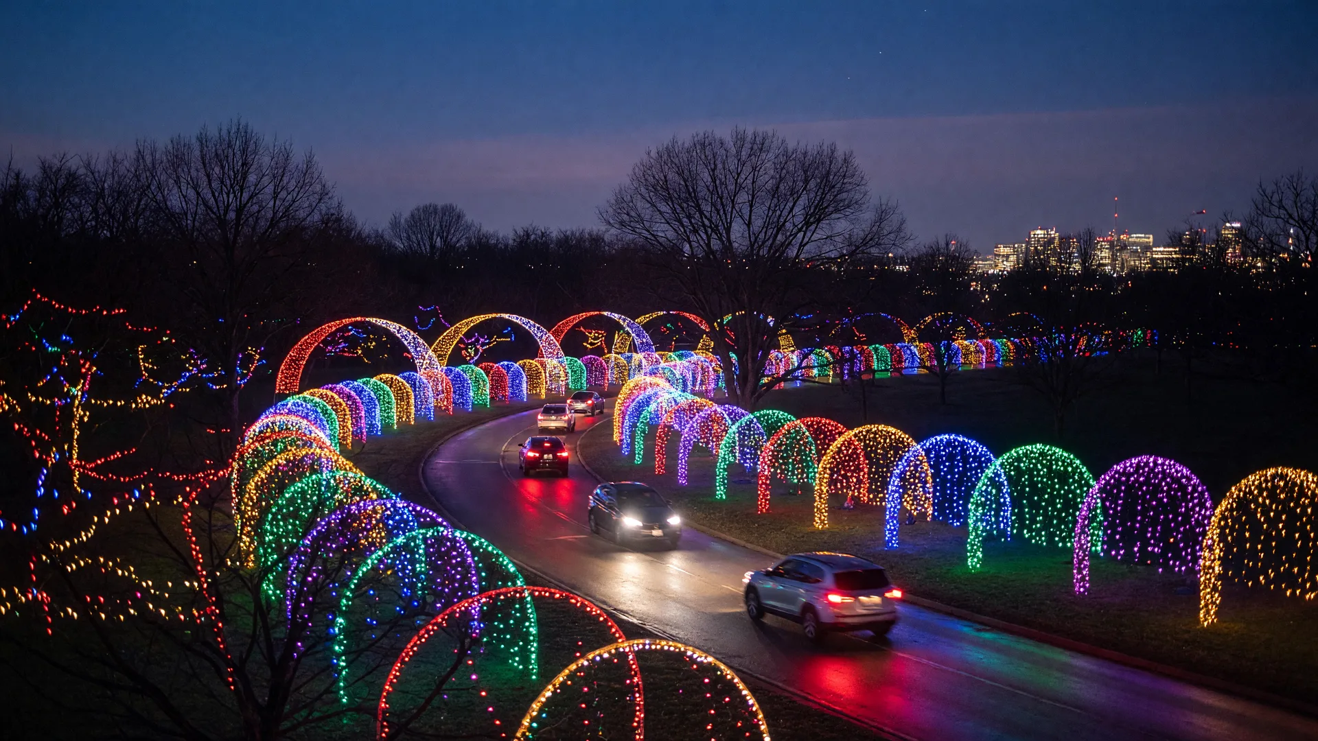 Lights in the Parkway in Allentown