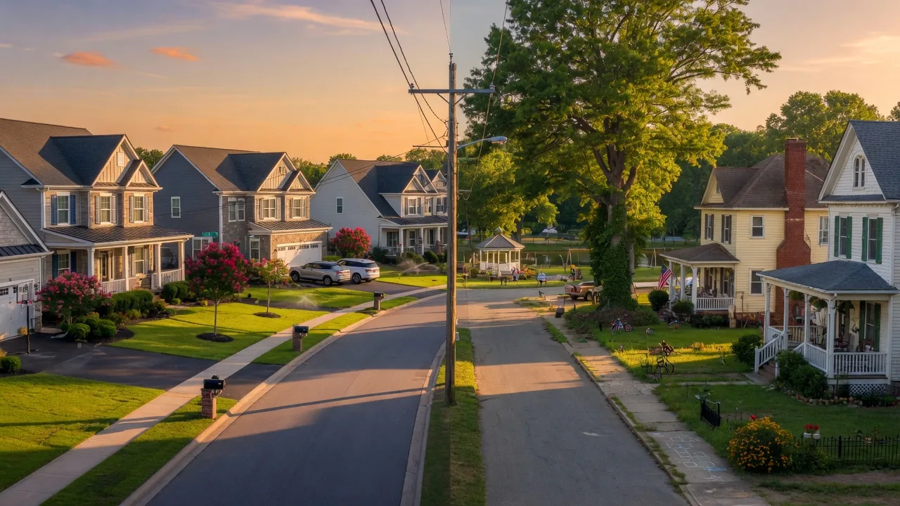 Split view of Farragut and Maryville neighborhoods