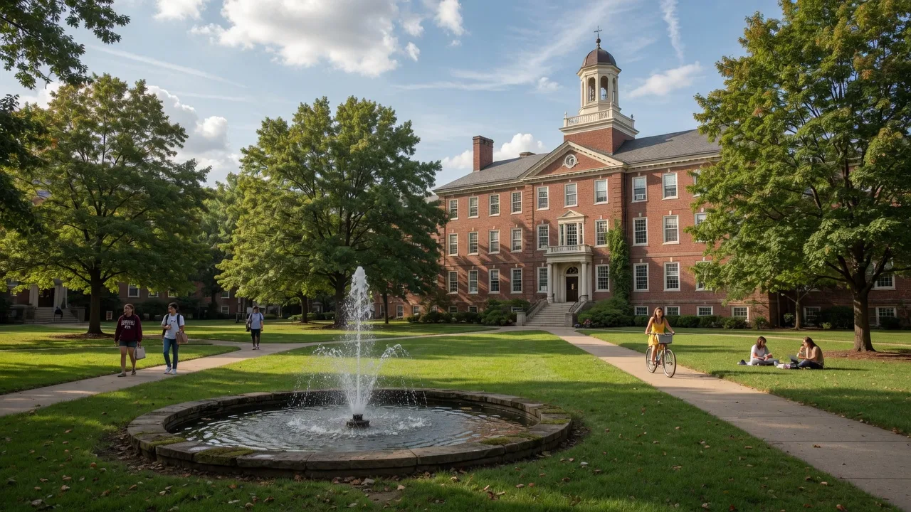 The College of New Jersey campus in Ewing