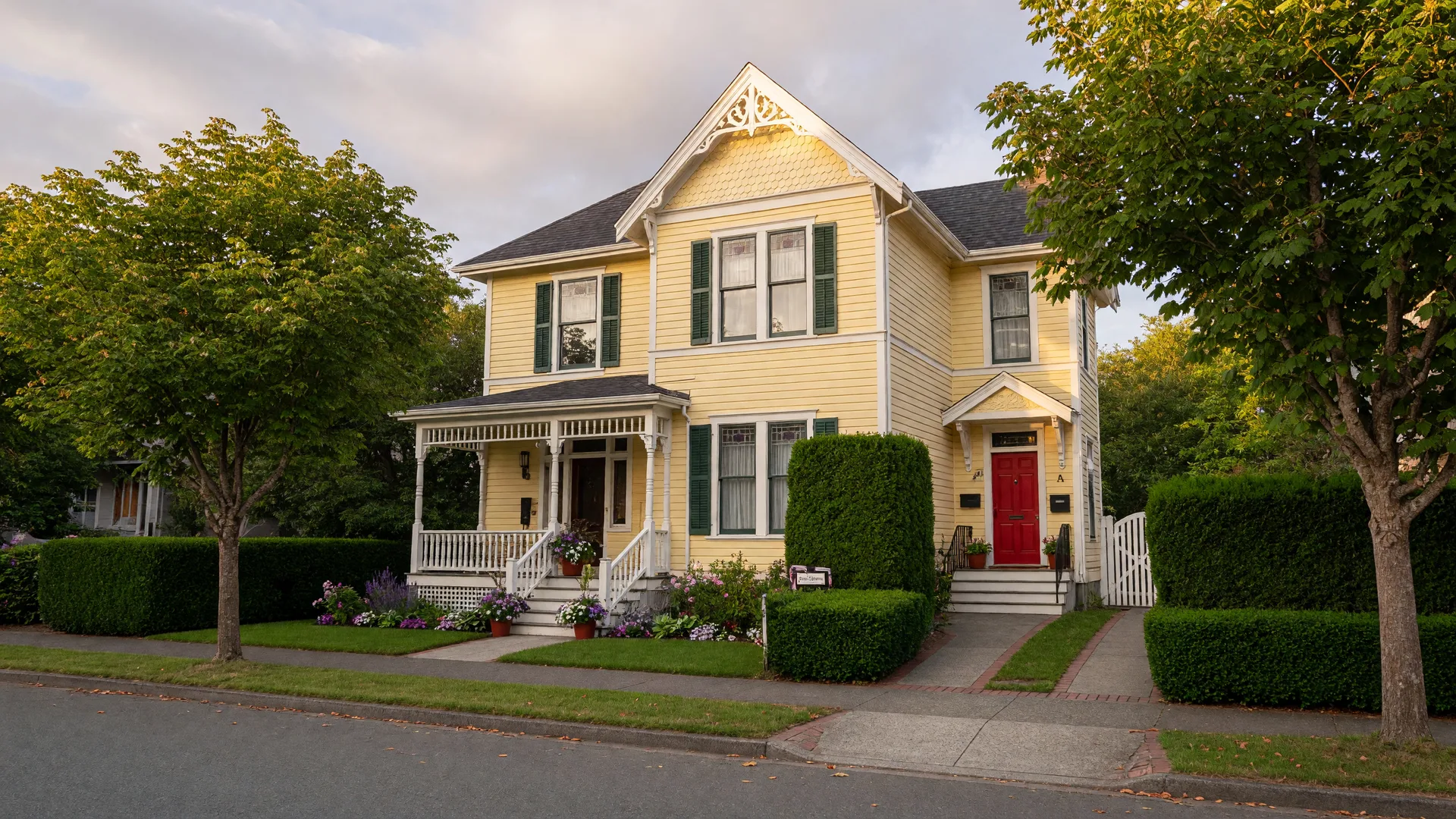 Classic Victoria family home with a separate side entrance indicating a secondary rental suite