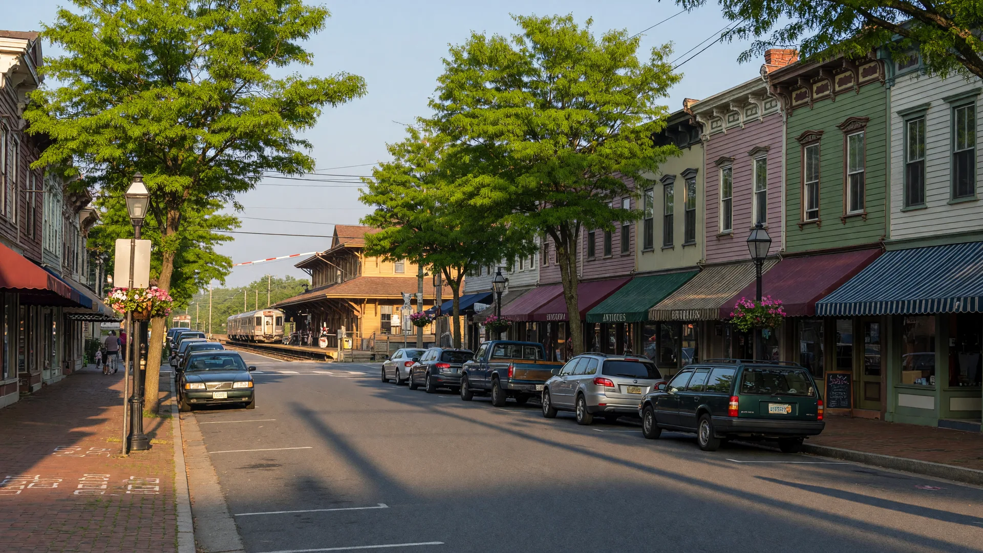 Kensington Maryland historic Antique Row district with Victorian architecture
