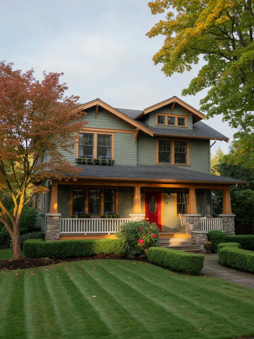 Craftsman-style home exterior in Sherwood, Oregon