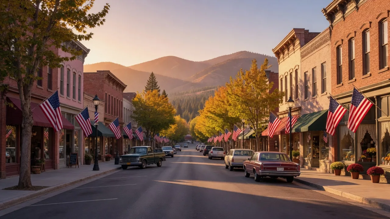 Carson City in Northern Nevada at golden hour