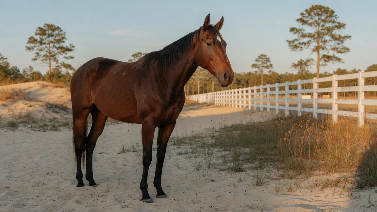Photo: Off-Track Thoroughbreds and Racehorse Retirement in Aiken: Second Careers in South Carolina Horse Country — Aiken SC horse property