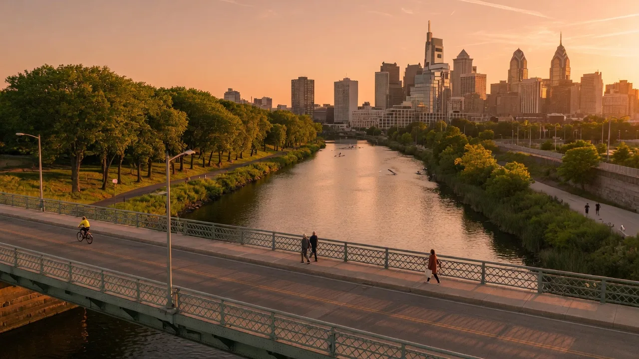 Schuylkill River Trail near Graduate Hospital Philadelphia