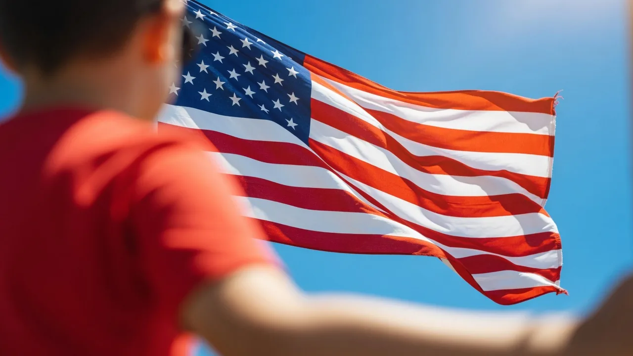 American flag and red shirt representing RED Friday military tradition