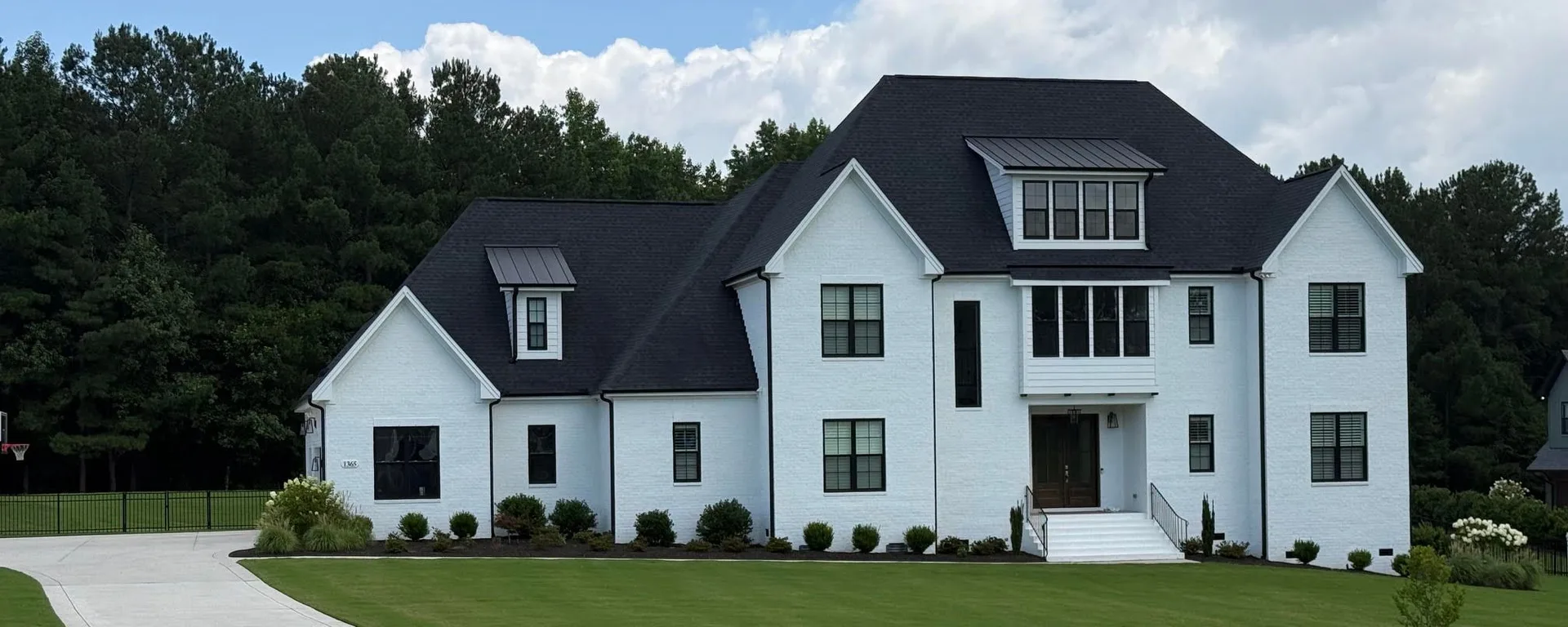 Luxury home exterior in the Portofino community in Clayton NC