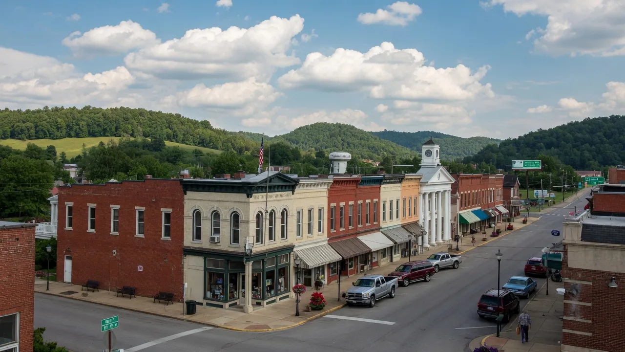 Shepherdsville, Kentucky's historic downtown and Bullitt County seat with rolling Kentucky hills and a classic small-town feel
