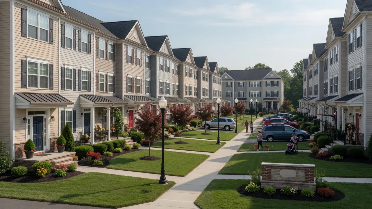 Townhouse community in Cherry Hill