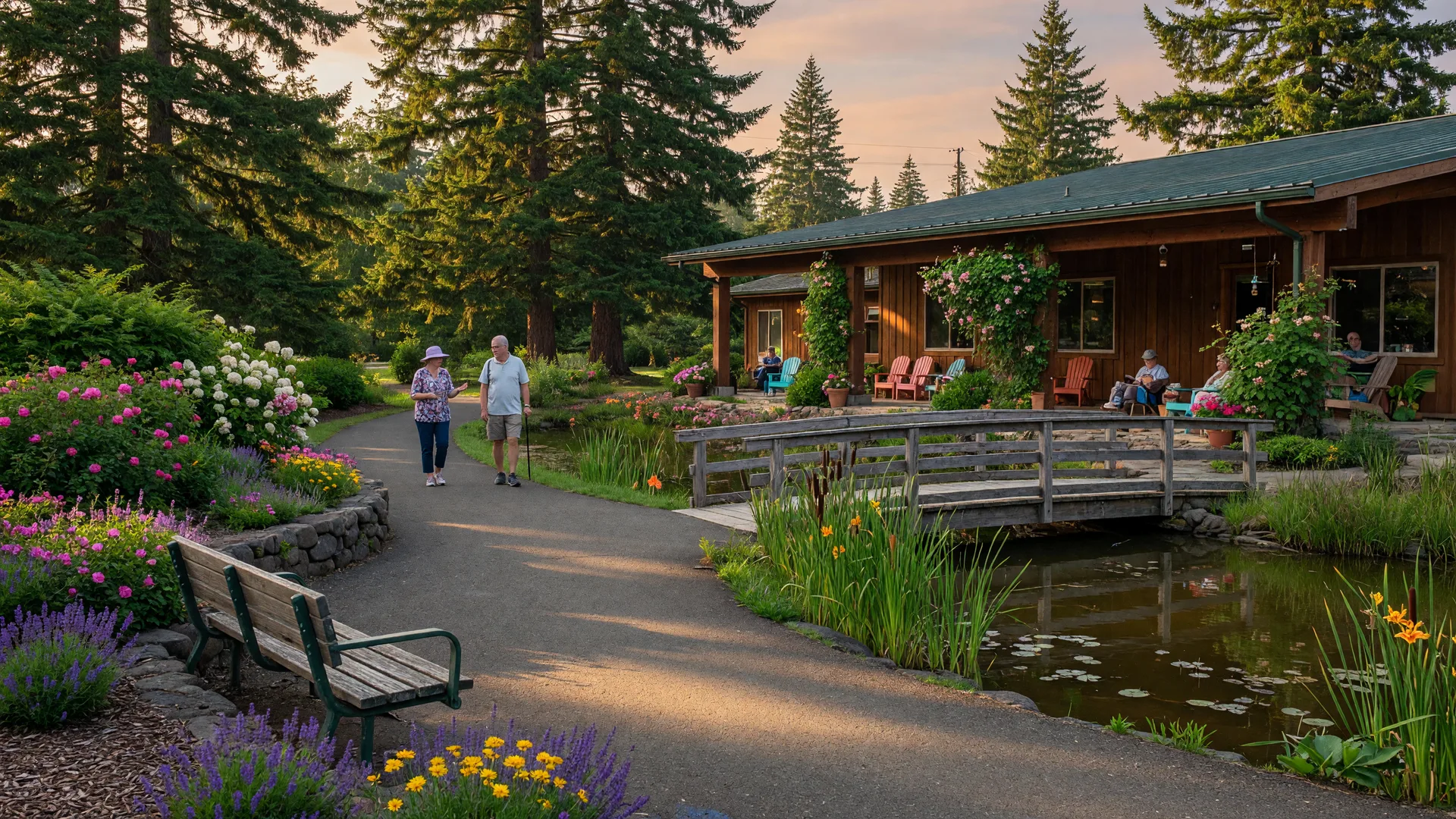 Summerfield Oregon 55+ community center and walking trail