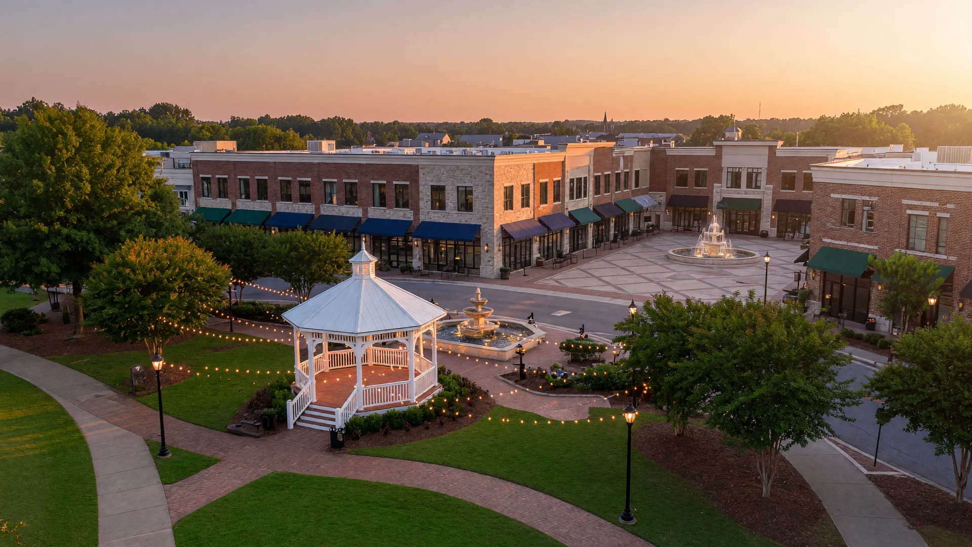 A wide landscape view of Suwanee