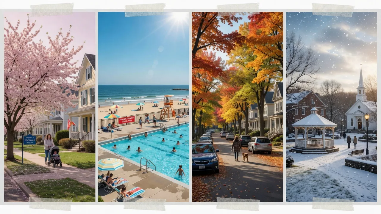 Four seasons in a New Jersey town