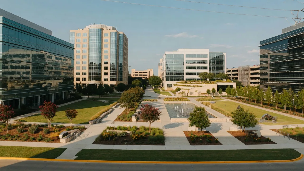 Homes and streetscapes in Richardson, Texas