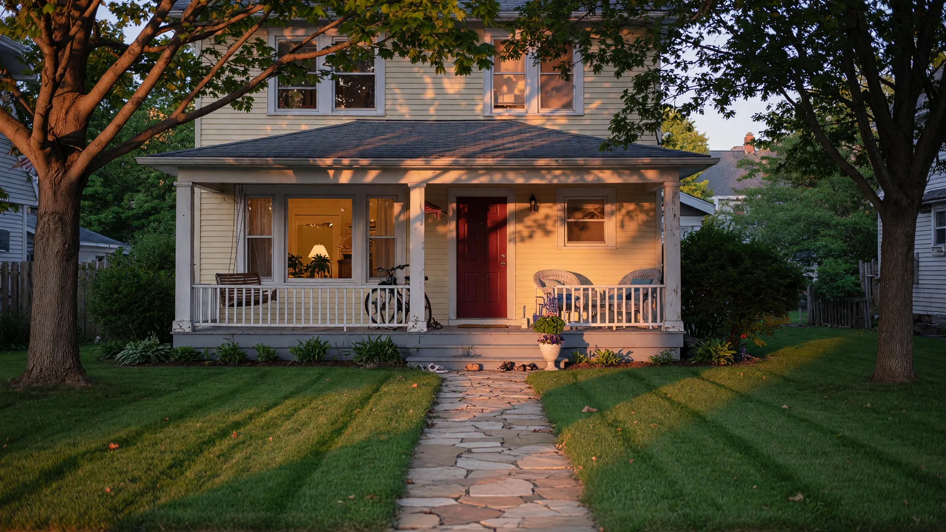 A warm editorial photograph illustrating down payment options for buying a home