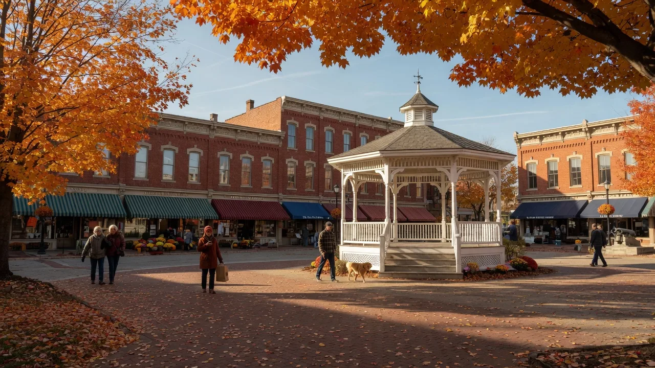 Medina in Autumn: Fall on the Square and Small-Town Warmth