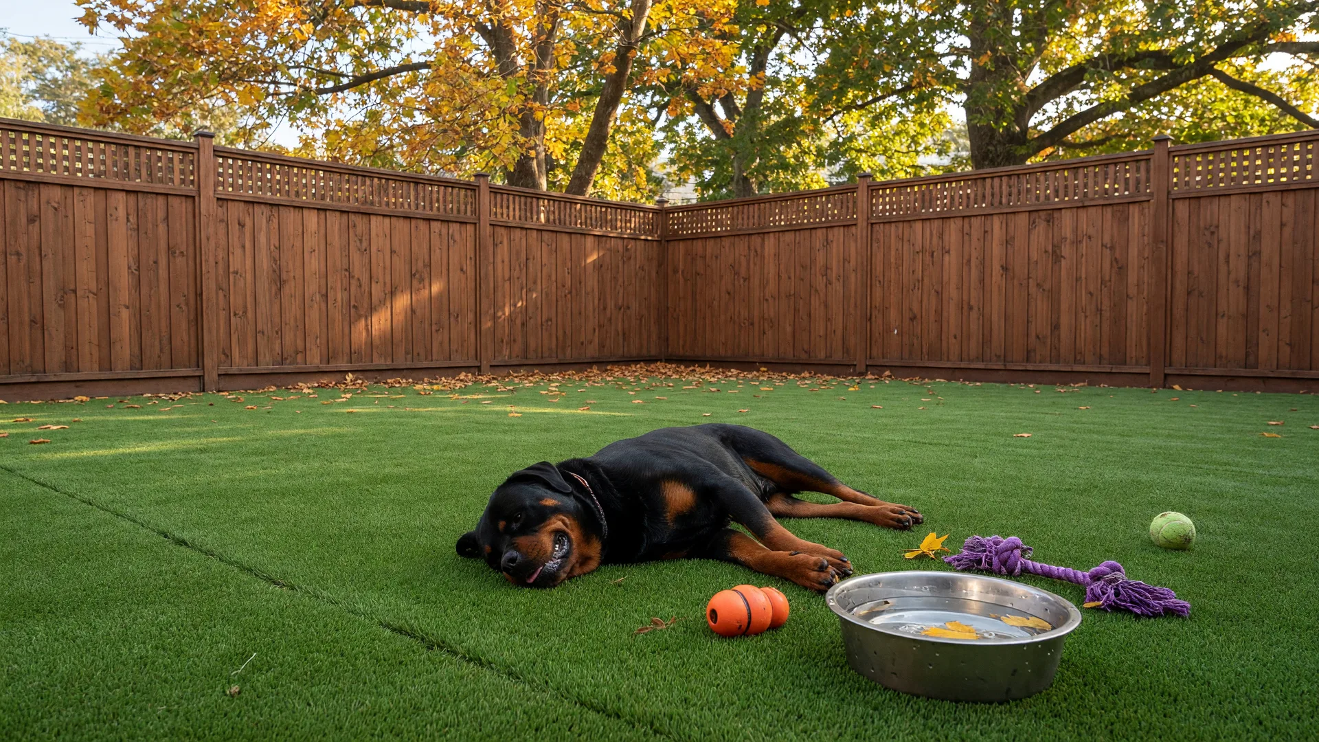 Should I Install Artificial Turf, Gravel, or Natural Grass for My Victoria Dog's Backyard?