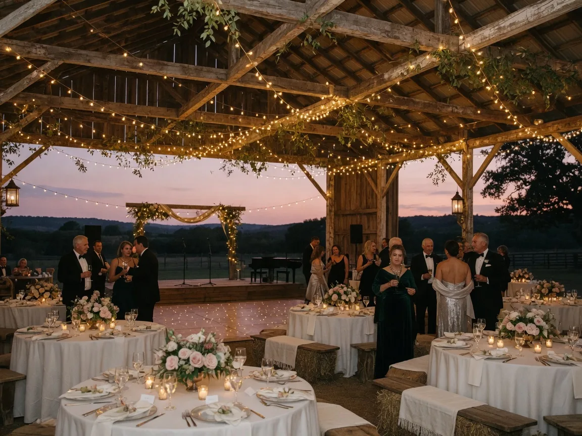 Evening gala at Camp For All in Burton, Texas