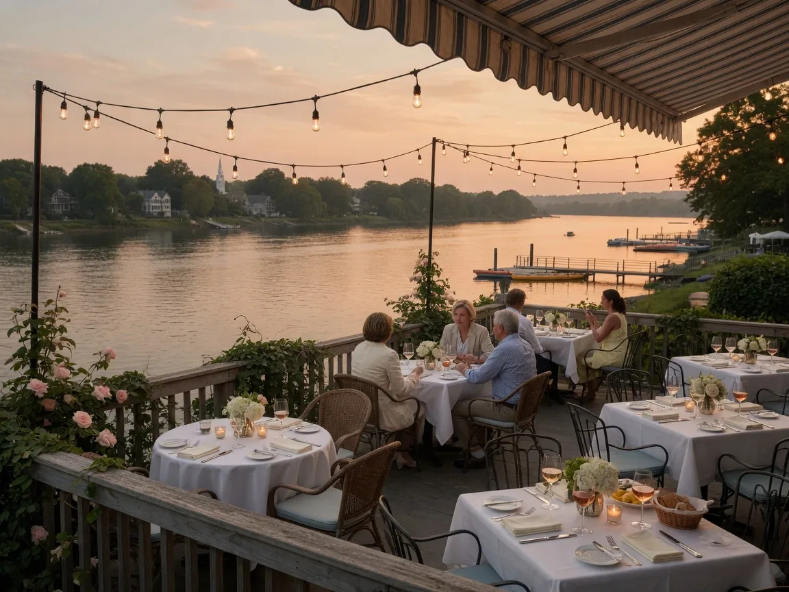 The Landing Restaurant on the Delaware River in New Hope