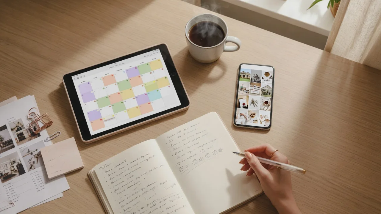The Real Estate Social Media Batching System: How to Plan and Schedule a Month of Content in One Morning