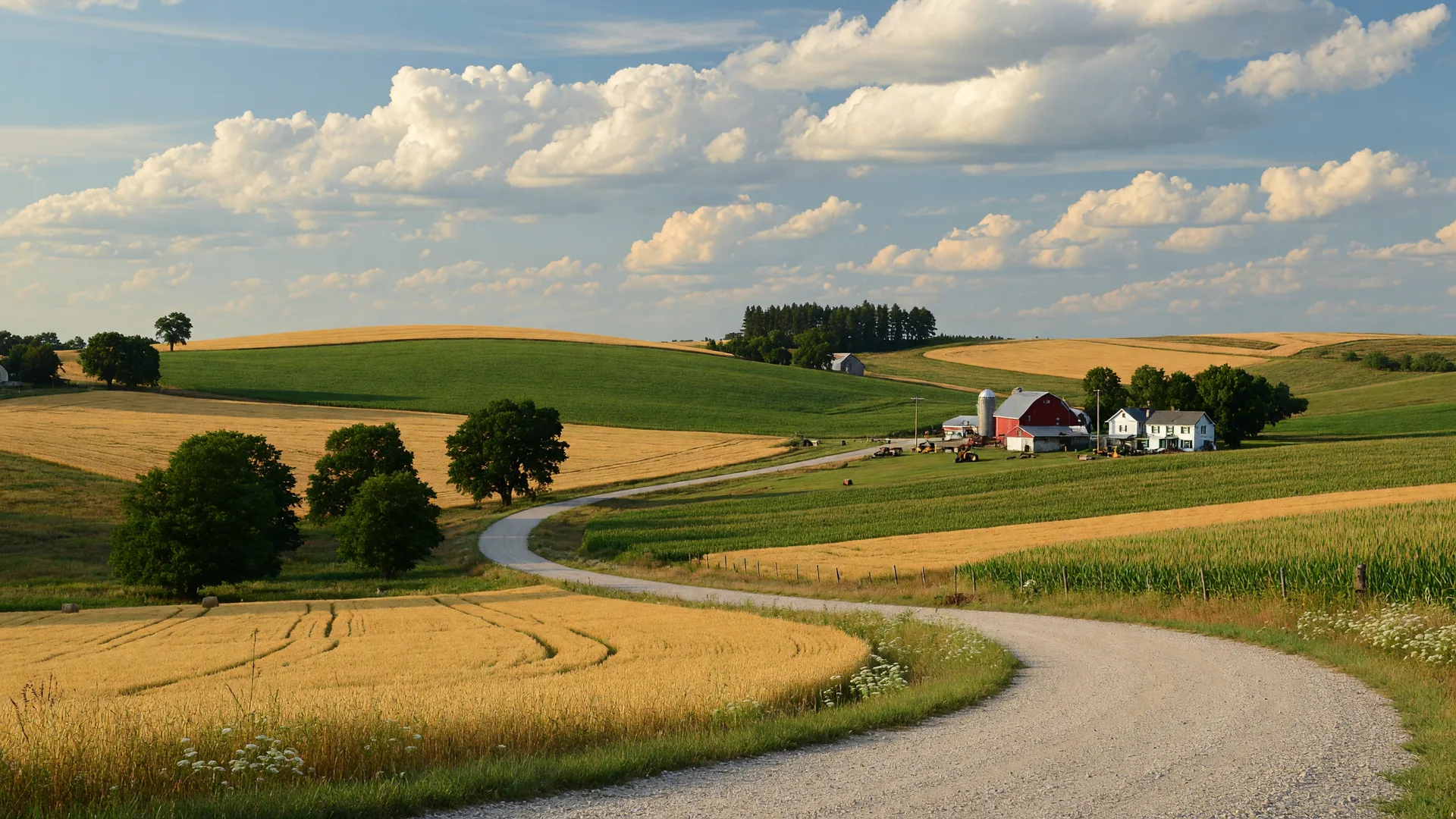 Wisconsin farmland landscape