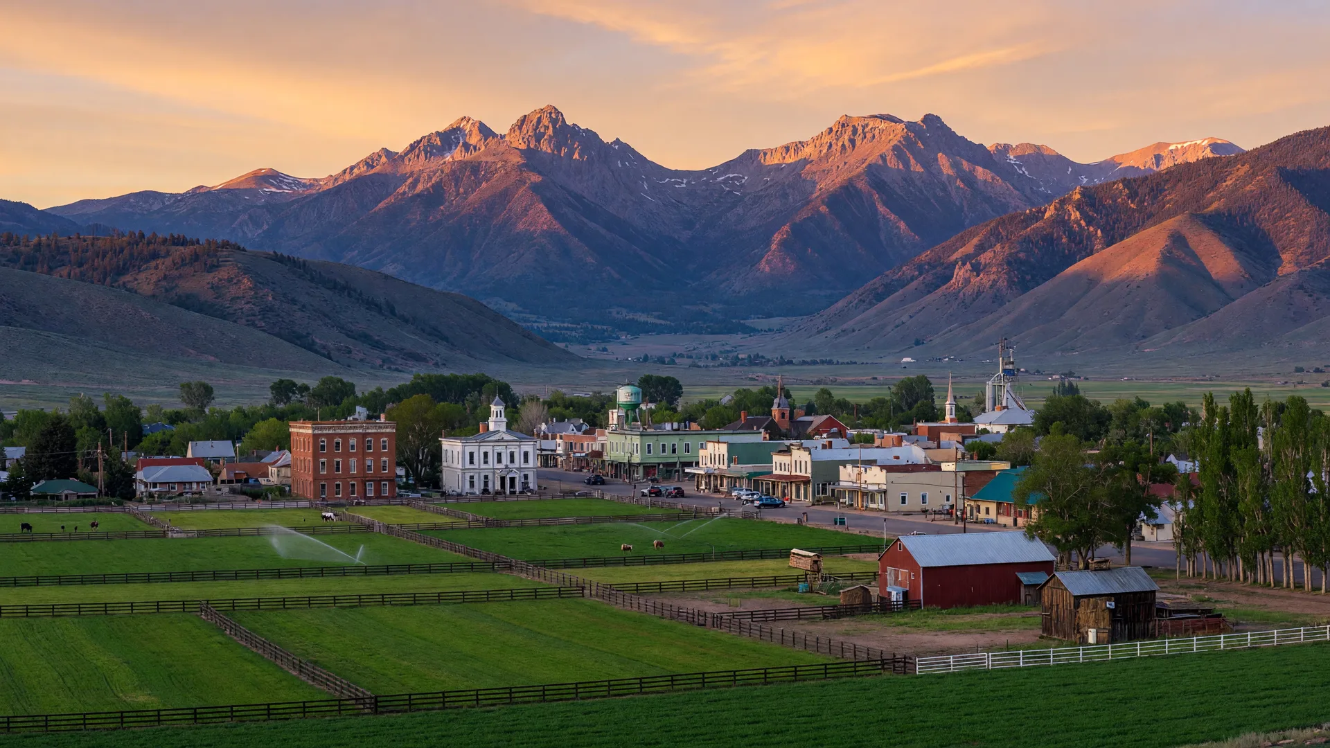 Carson Valley landscape with the Sierra Nevada mountains