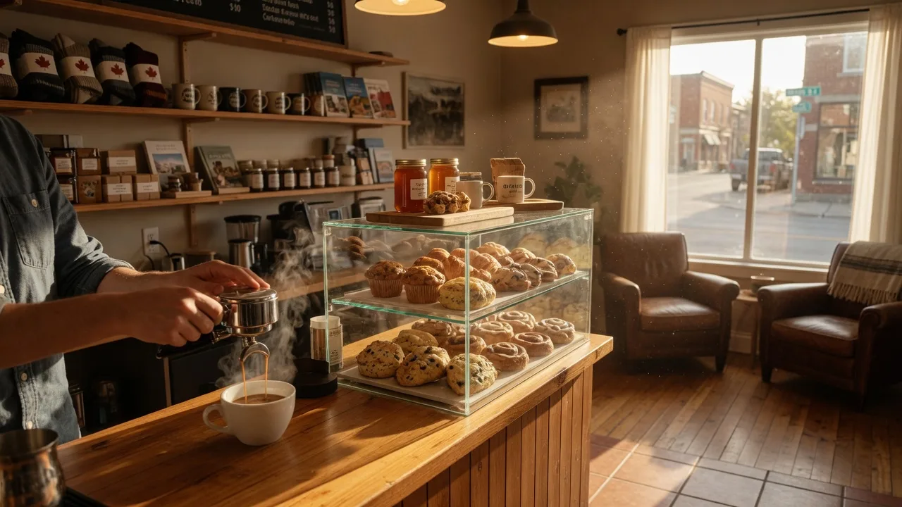 Canter Coffee Cannington, a specialty coffee shop in Cannington, Brock Township