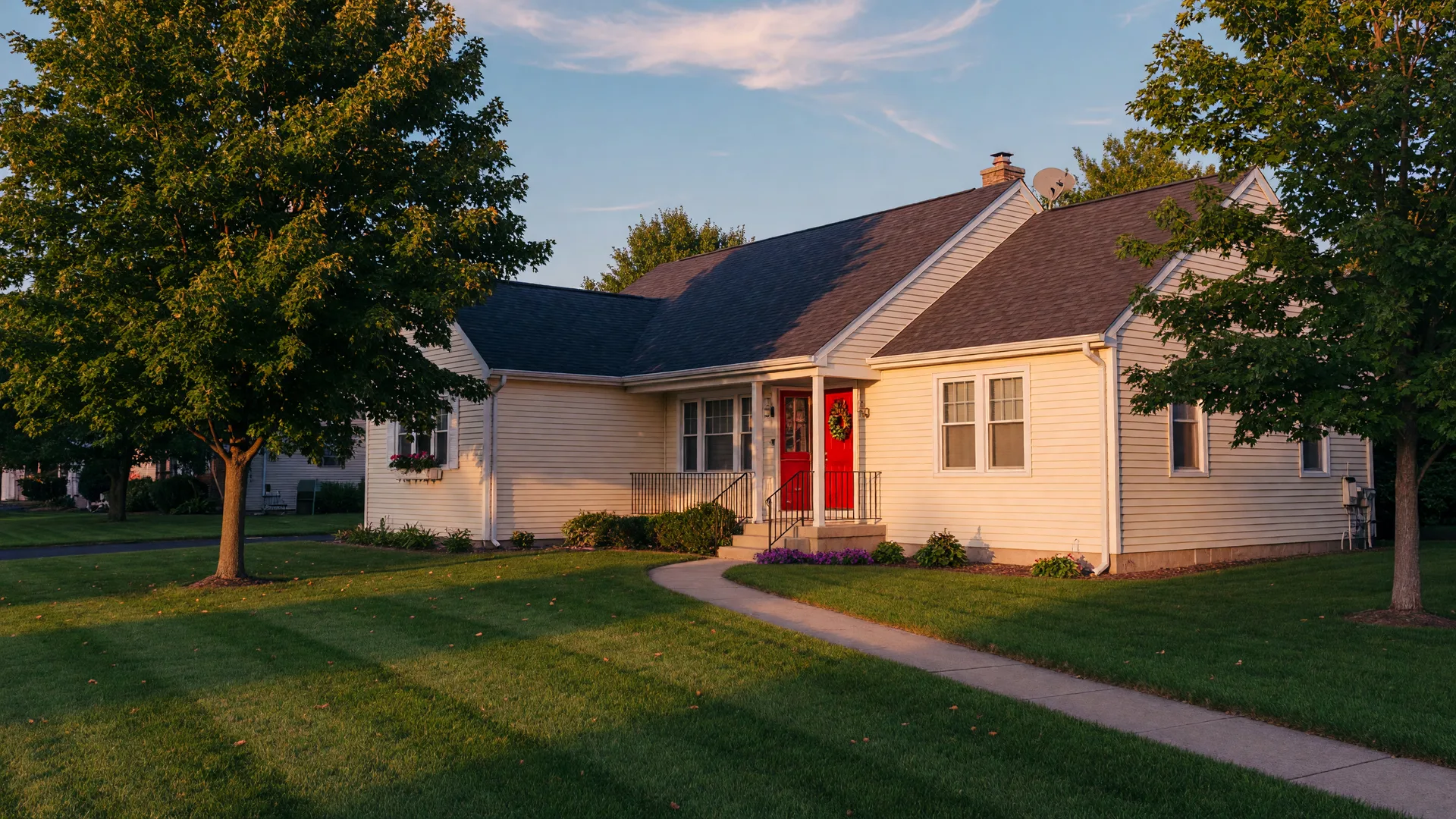 A picture-perfect Midwest home at golden hour that could still hide expensive problems