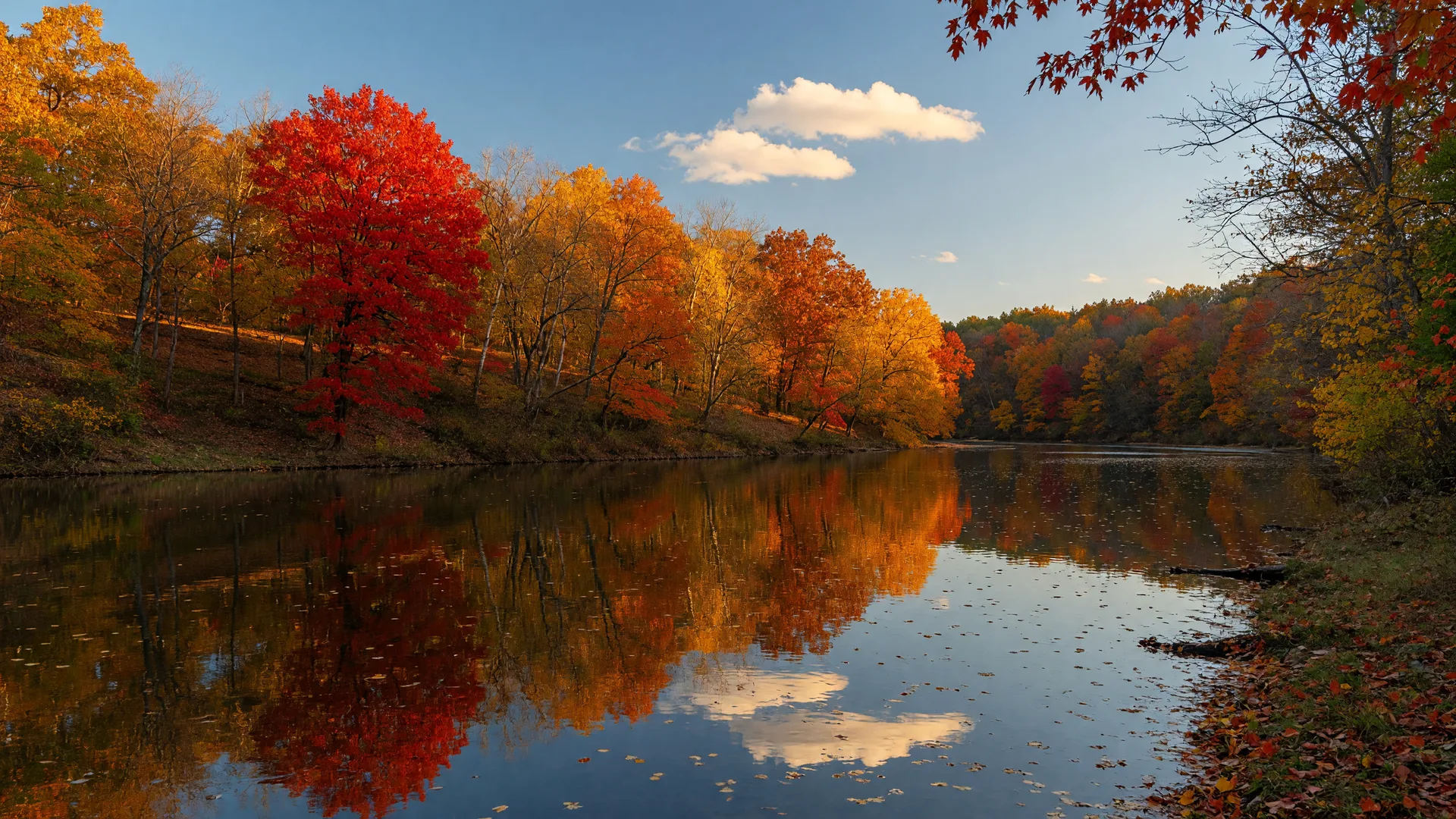 Fall foliage in Wake Forest area