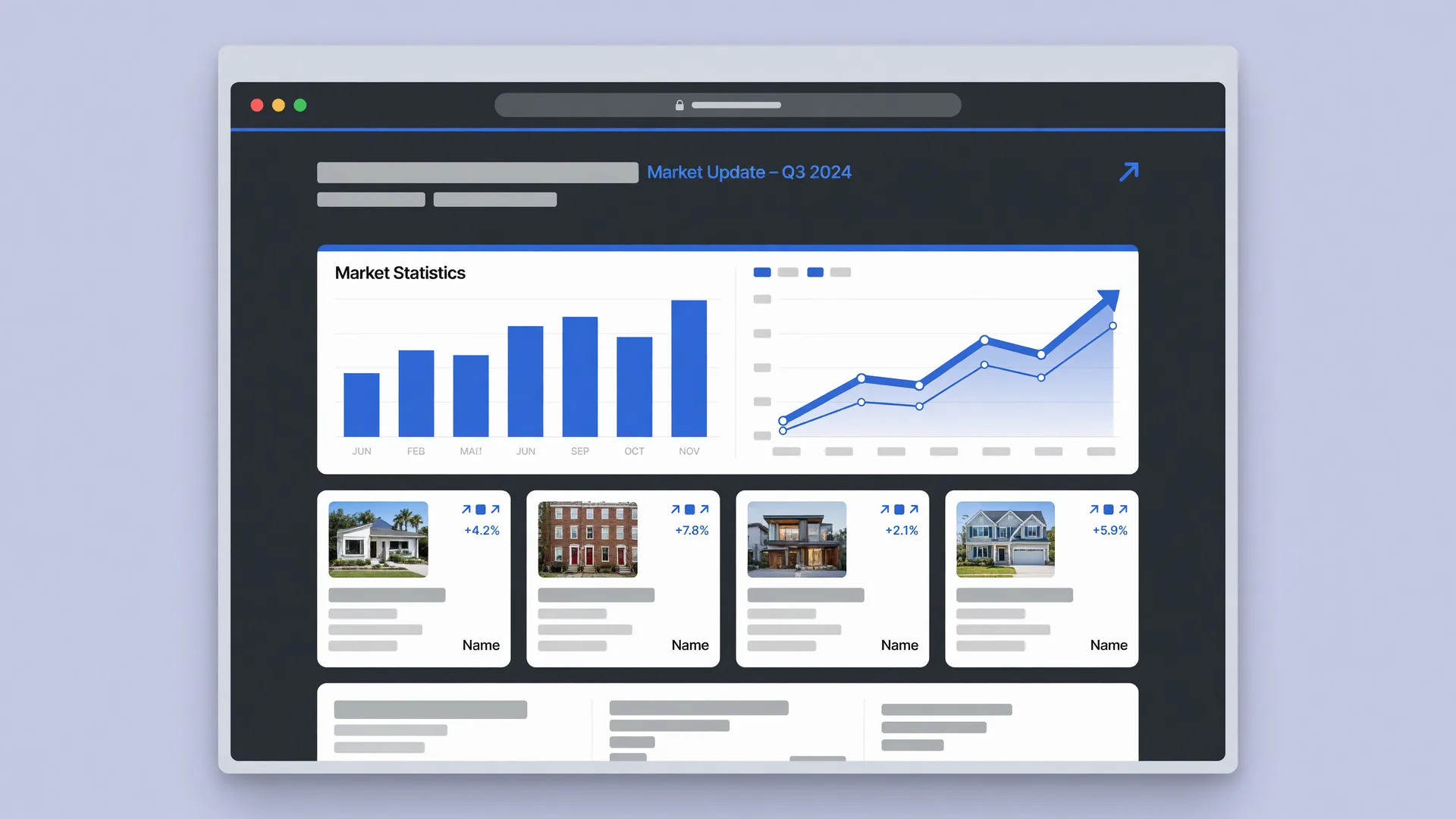 Preview of Nancy Watkins' market updates page at nancywatkinssell.huzi.site/market-updates
