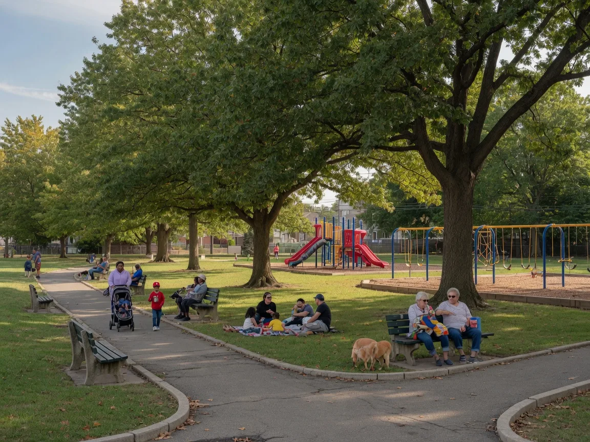 Rockledge Park in Havertown with sports fields and playground