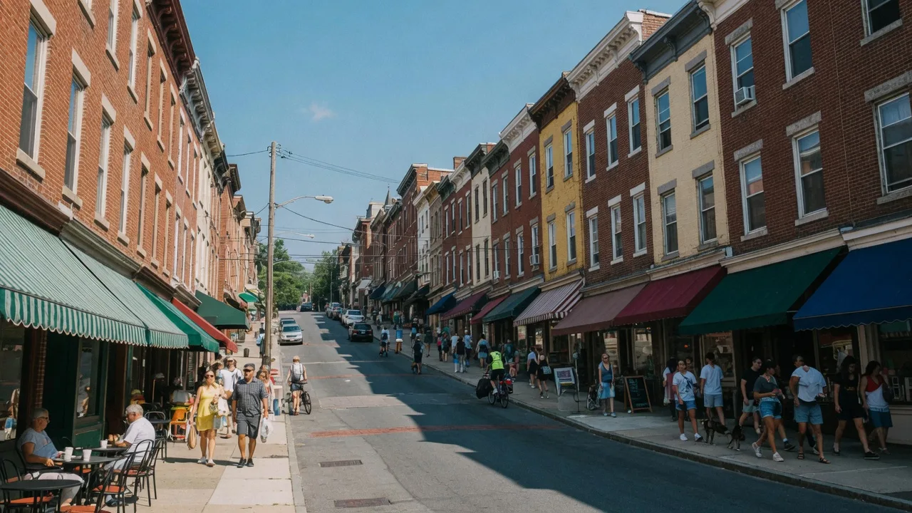 Main Street Manayunk dining and shopping district