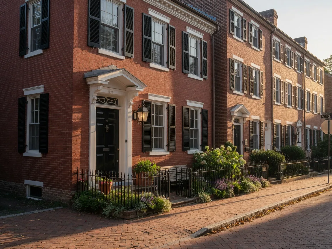 Alexandria townhouse exterior