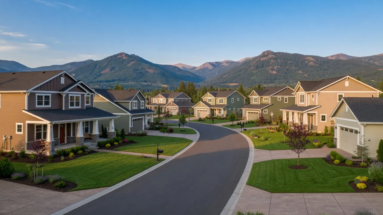 A growing Hayden Homes neighborhood in Medford