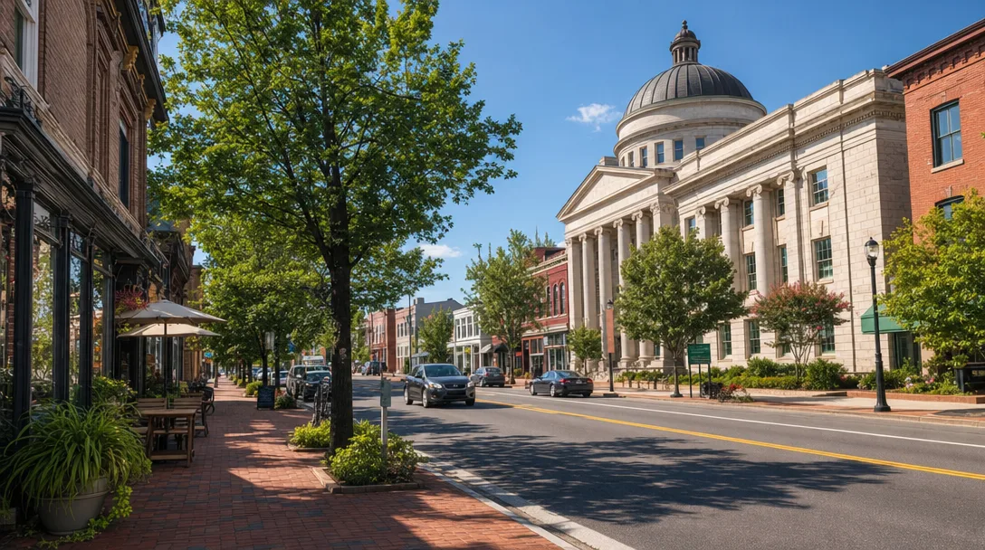 Route 1 corridor in Hyattsville, Maryland