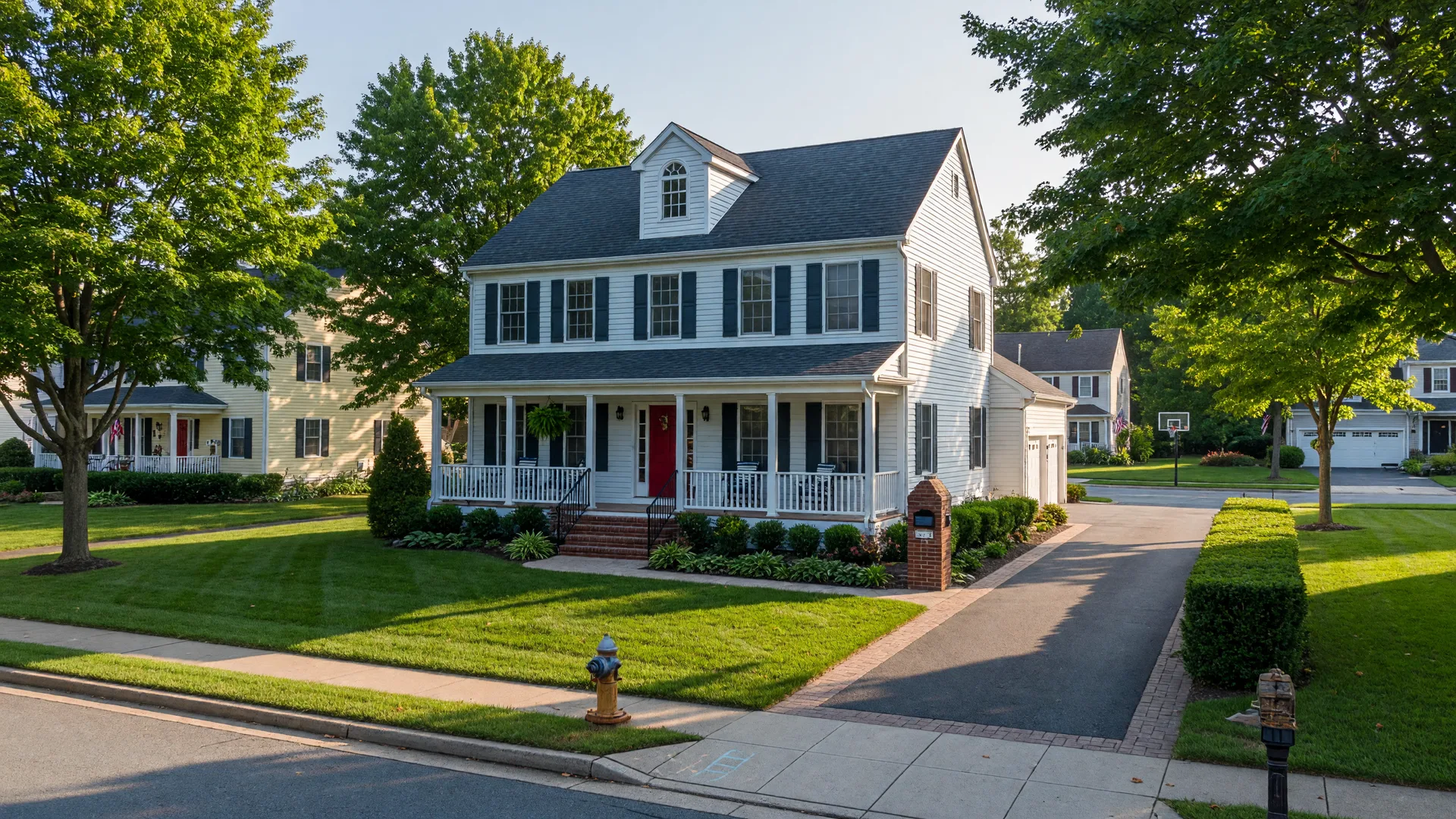 Colonial-style single-family home in established King of Prussia neighborhood