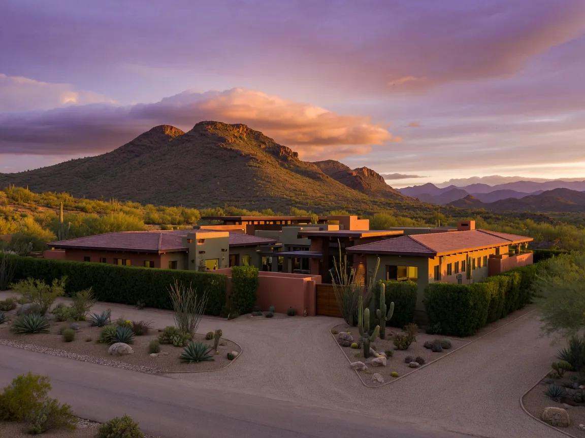 Custom luxury home in the Red Mountain Ranch golf community in northeast Mesa