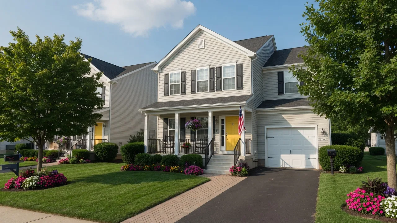 1118 Bernice Dr, Coplay PA townhome exterior at Coplay Parkway Villas