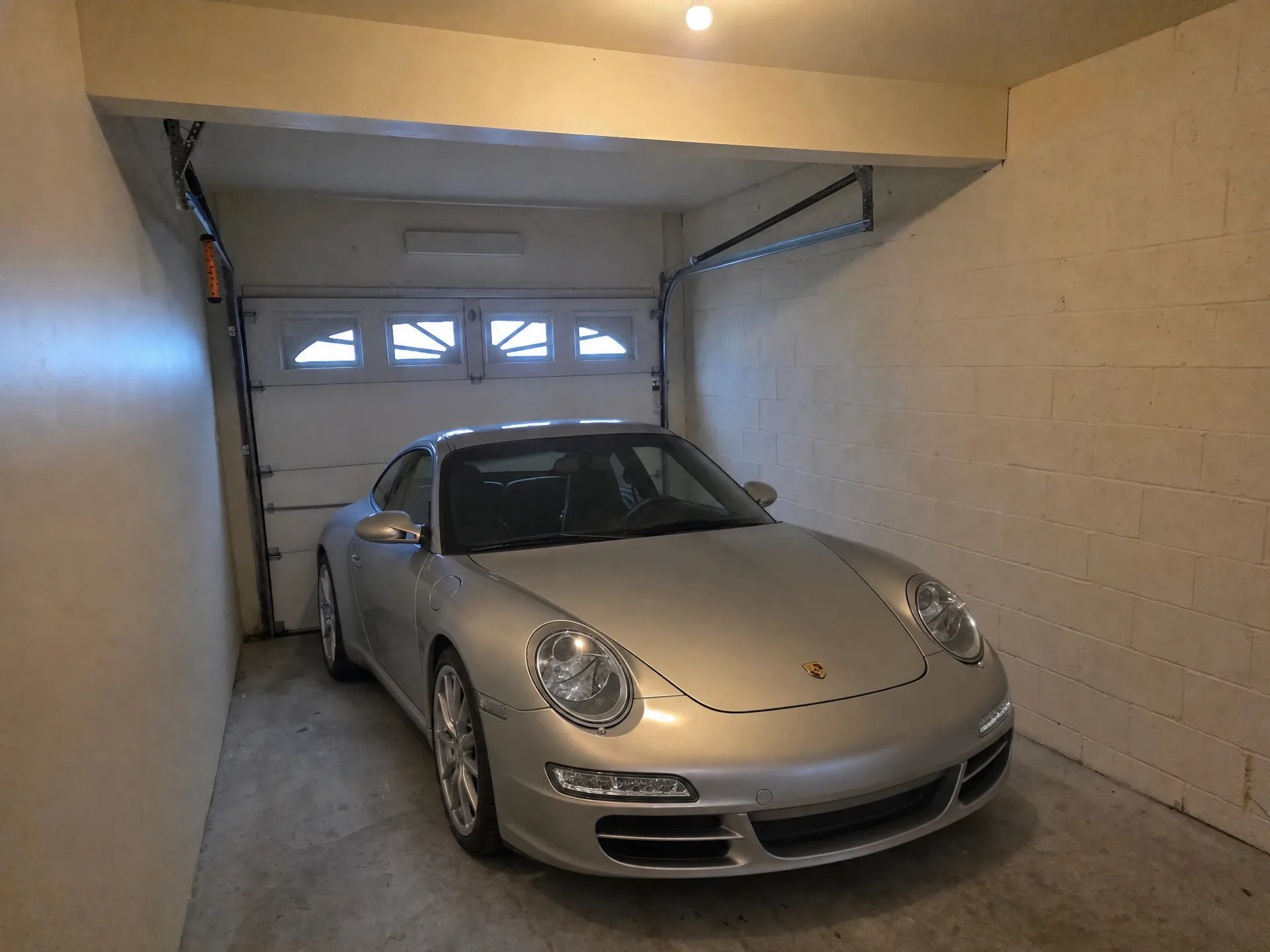 Private garage virtually staged at 1118 Bernice Dr, Coplay PA