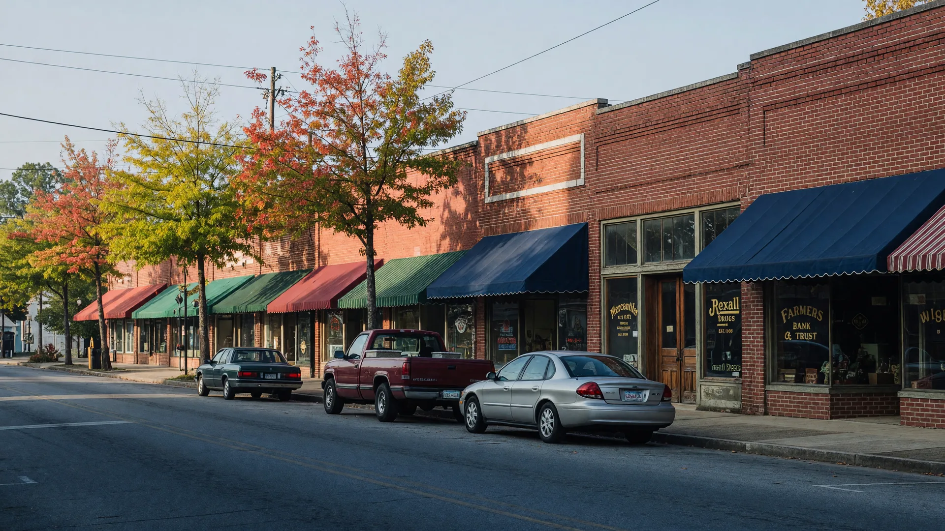 Loganville splits the Gwinnett-Walton line: the big county parks on the Gwinnett side and the Main Street block on the Walton side, with the lake country a short drive north.