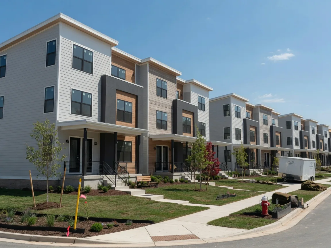 Modern new construction townhomes in Phoenixville's developing neighborhoods