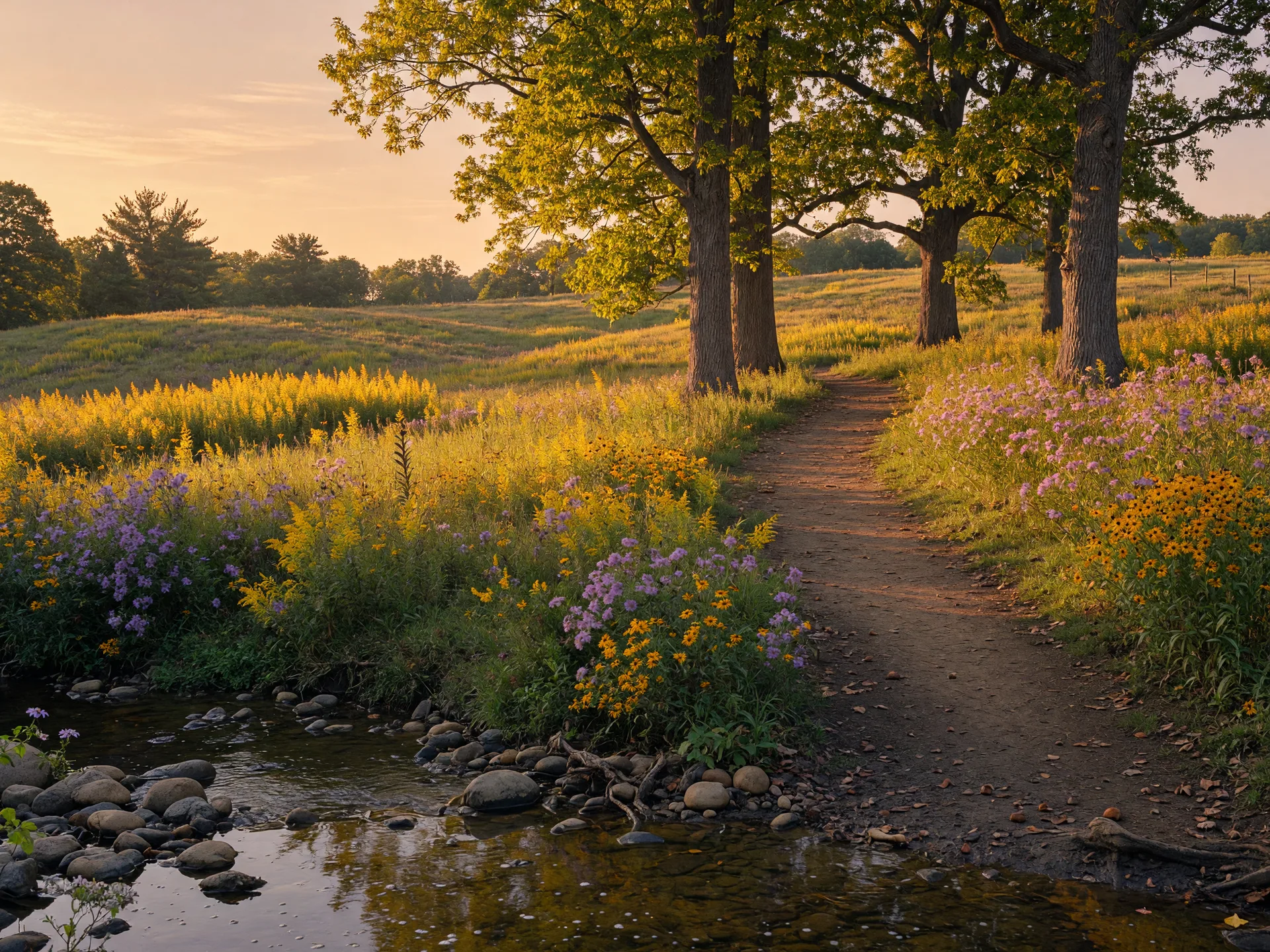 Willisbrook Preserve nature trails near Malvern