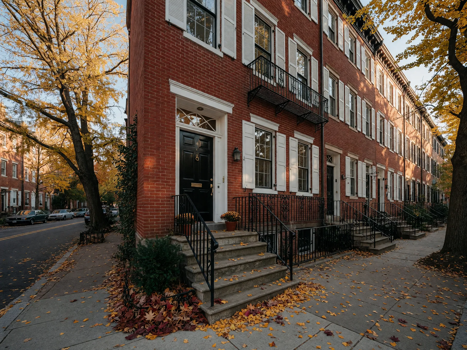 Georgetown row home exterior