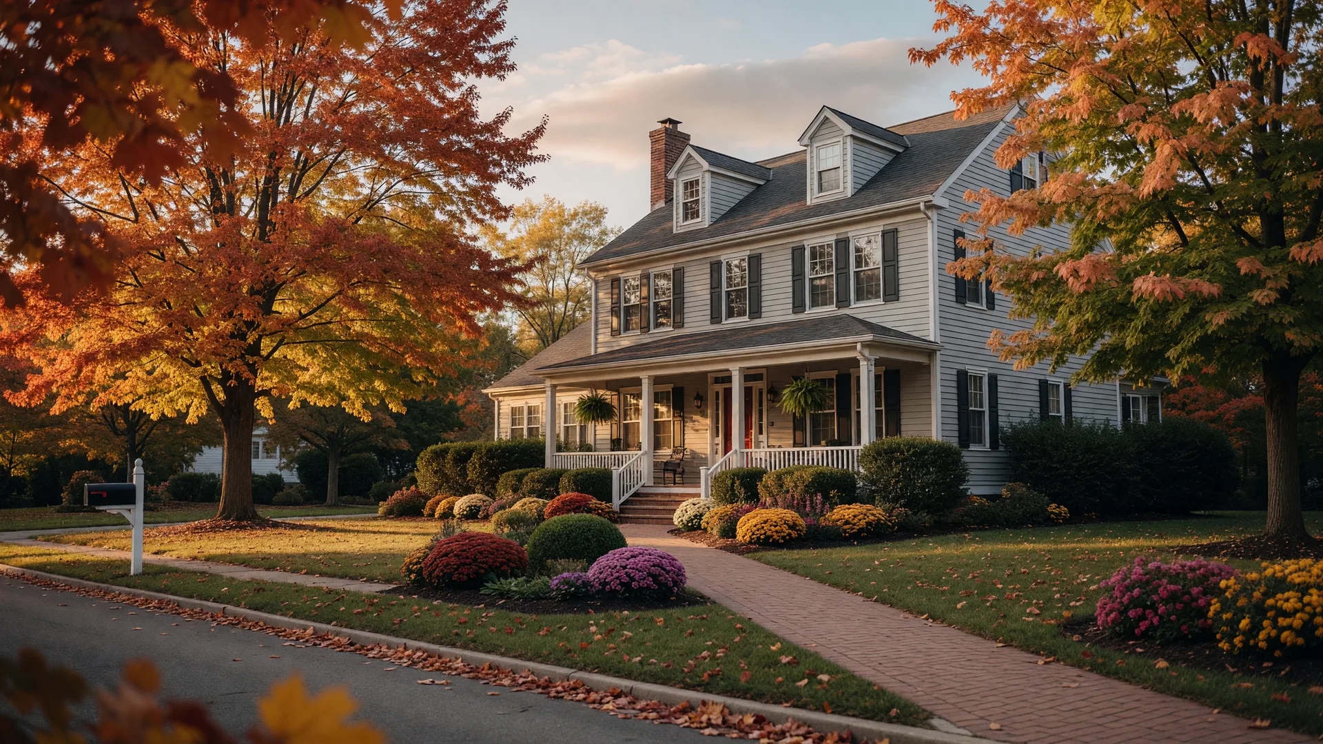 Serene Virginia suburban home representing the marital home during divorce real estate transactions