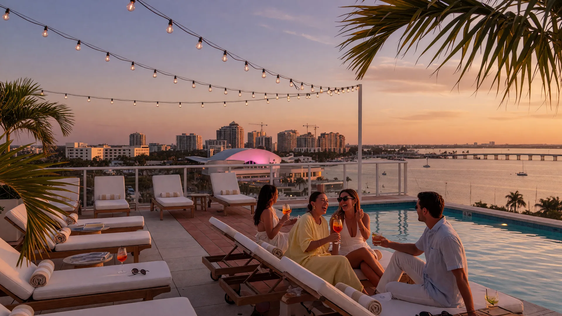 Late August Evenings in Sarasota: Rooftop Pool Parties, Dueling Pianos & My End-of-Summer Rituals