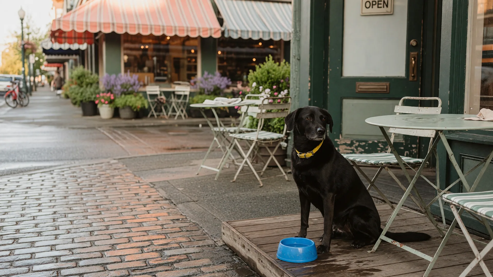 Can I Leave My Dog Tied Up Outside a Café or Store in Victoria?