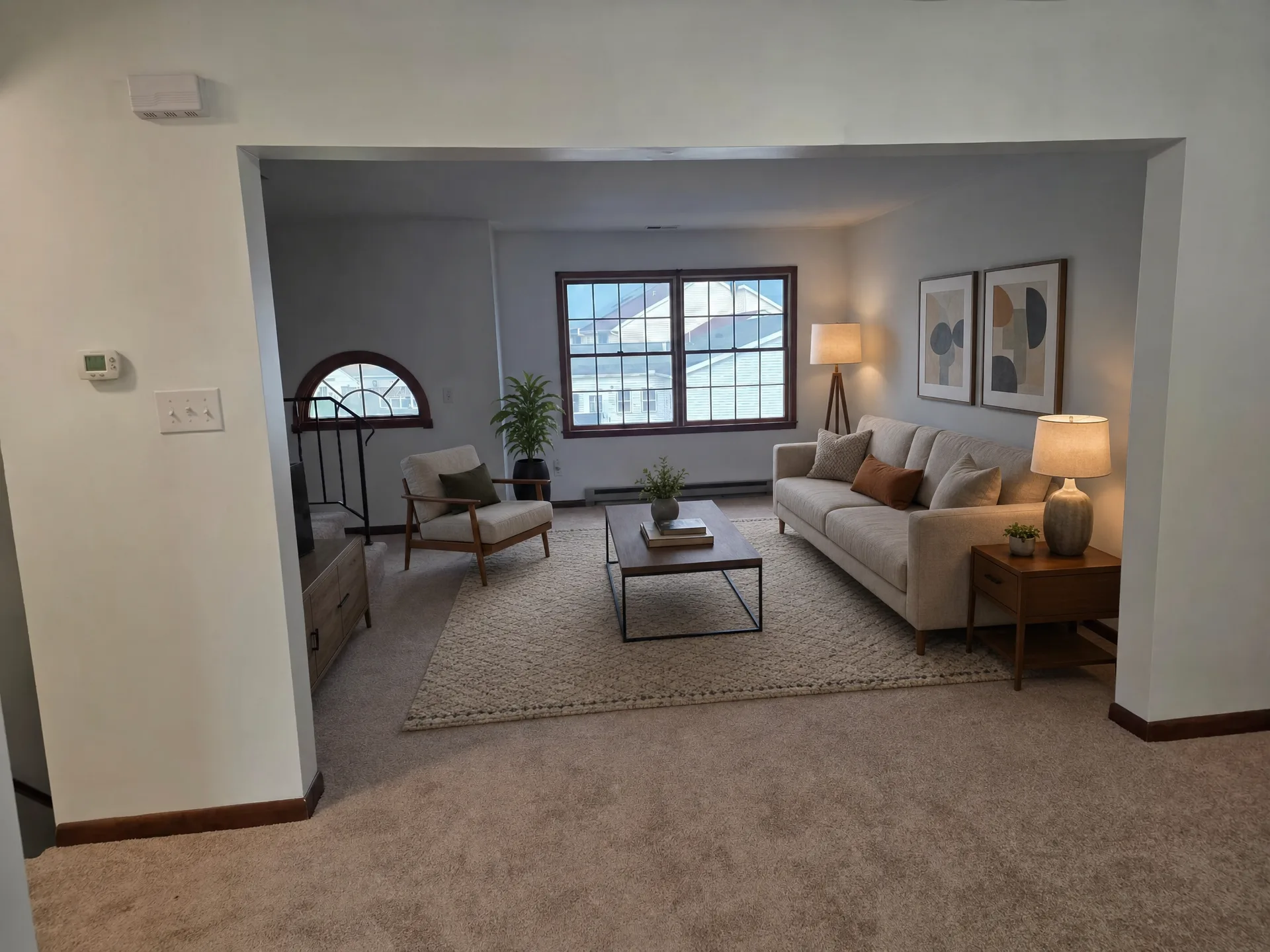Kitchen virtually staged at 1118 Bernice Dr, Coplay PA