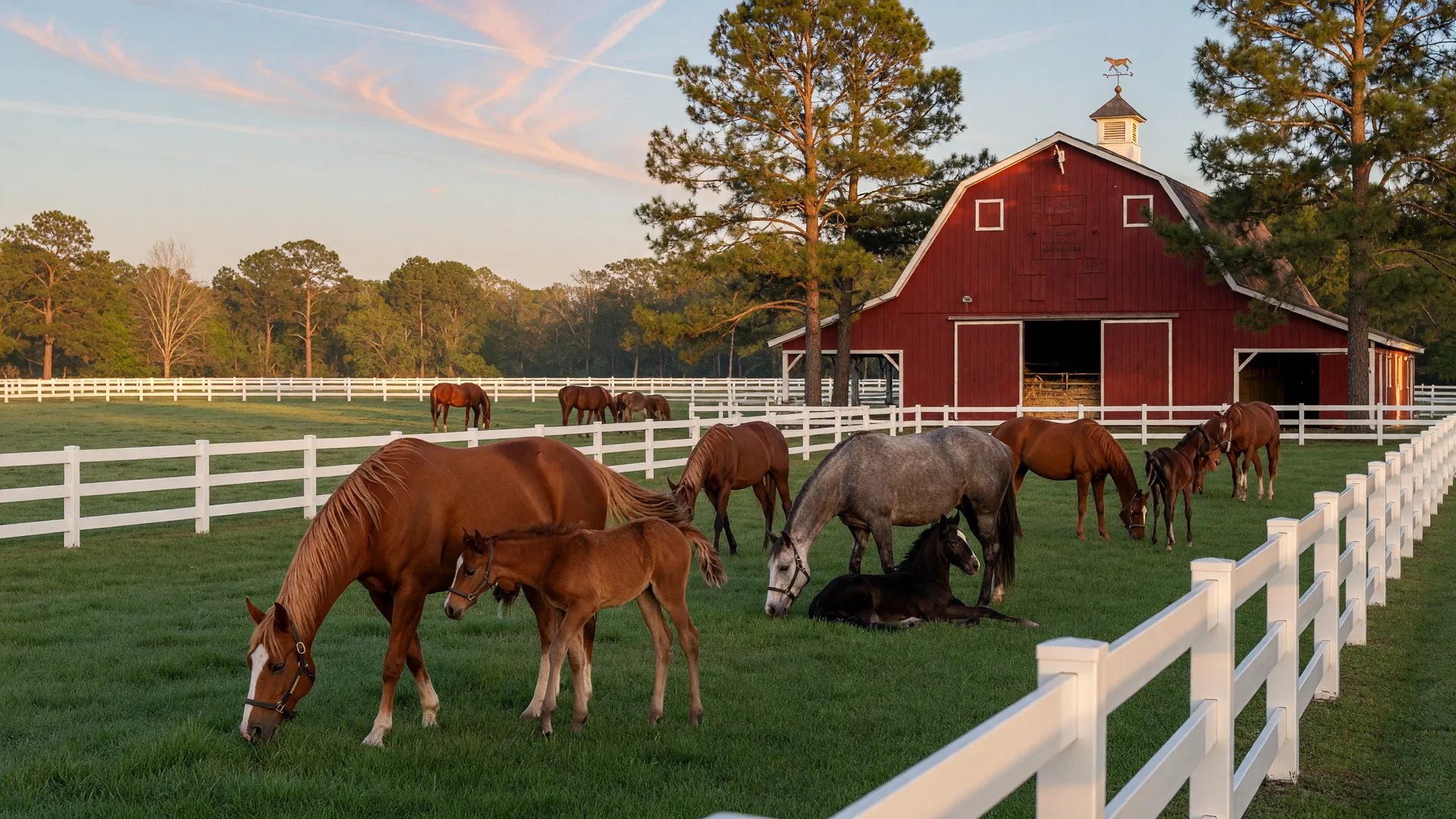 Photo: Aiken's Horse Breeding Programs: Thoroughbred Champions, Sport Horses, and the Future of Equine Genetics in the Sandhills — Aiken SC horse property